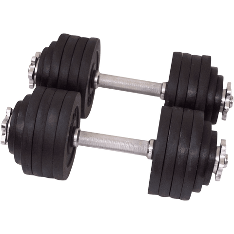 One Pair of Adjustable Dumbbells Cast Iron Total 105 Lbs One Pair of Adjustable Dumbbells Cast Iron Total 105 Lbs