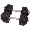 One Pair of Adjustable Dumbbells Cast Iron Total 105 Lbs