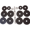 One Pair of Adjustable Dumbbells Cast Iron Total 105 Lbs