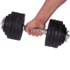 One Pair of Adjustable Dumbbells Cast Iron Total 105 Lbs