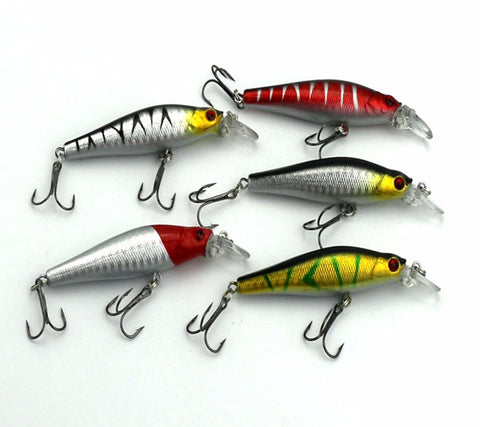 Hot 2016 30pcs/lot fishing lure Mixed 6 models fishing tackle 30 colors Minnow lure Crank Lures Popper Mix fishing bait